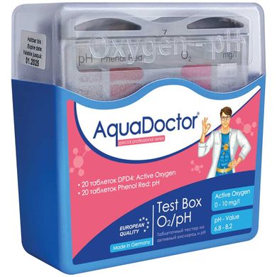 Тестер таблеточный AquaDoctor Test Box O2/pH (активный кислород, pH) 23545 фото