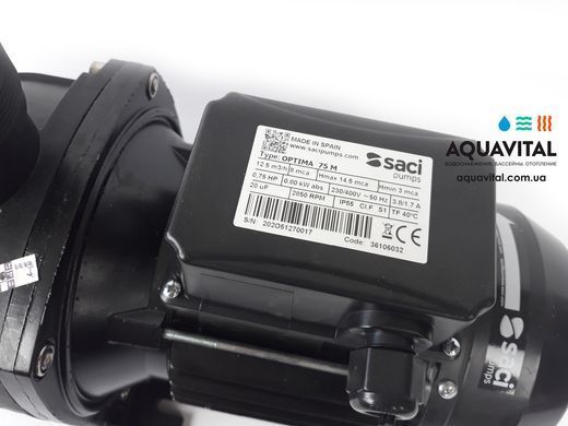 Saci Optima 75M, 12.5 м&sup3;/ч насос для бассейна 36106032 фото