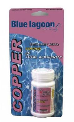 Тест-смужки Blue Lagoon Copper Test (мідь, pH, загальна лужність) B200020 фото