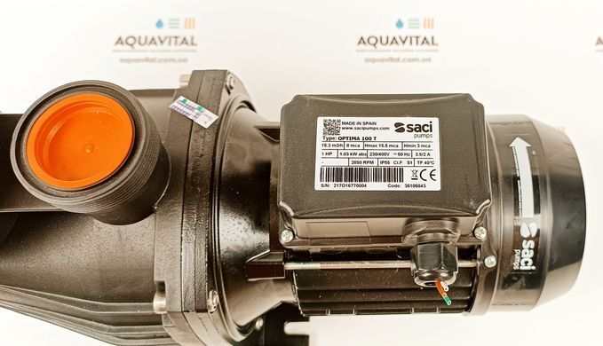 Saci Optima 100T, 15.3 м&sup3;/ч насос для бассейна (380В) 36106043 фото