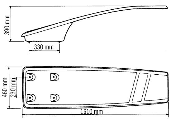 Astral Pool Dolphin трамплін для басейну, довжина 1,61 м 21392 фото