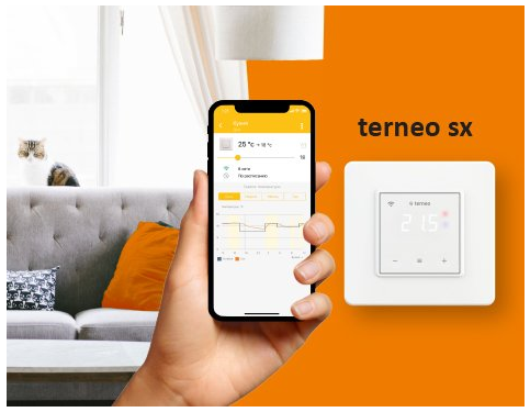 Terneo SX Wi-Fi терморегулятор теплої підлоги sx фото