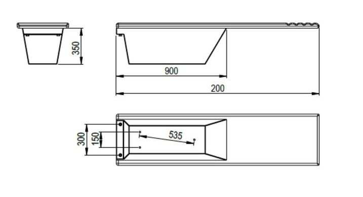 Gemas PG-03420 трамплін для басейну, довжина 2 м PG-03420 фото