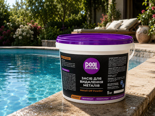 Препарат для удаления металлов и снижения жесткости воды Poolman Metall Off Powder, 5 кг A50151 фото