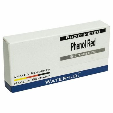 Таблетки Phenol Red для фотометра/таблеткового тестера на визначення pH (пачка 50 таблеток) TbsPpH500 фото