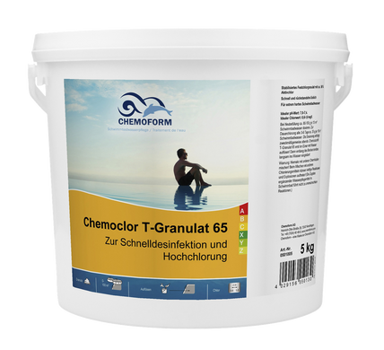 Шок-хлор гранулы Chemochlor T-Granulat 65, 5 кг 0501005CH фото