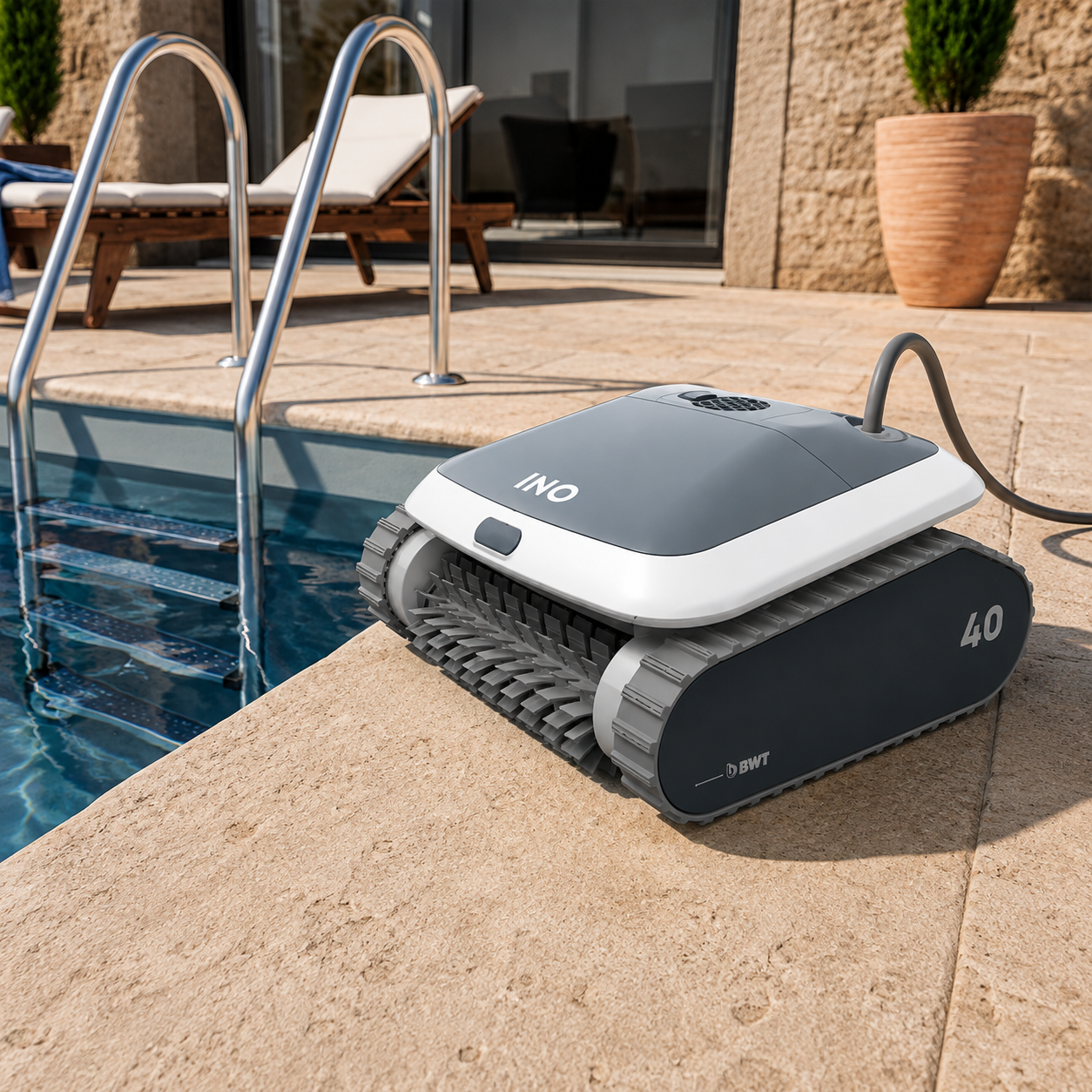 Aquabot Ino I40 — очищення дна, стін і ватерлінії Робот-пилосос Aquabot Ino I40 для домашнього басейну