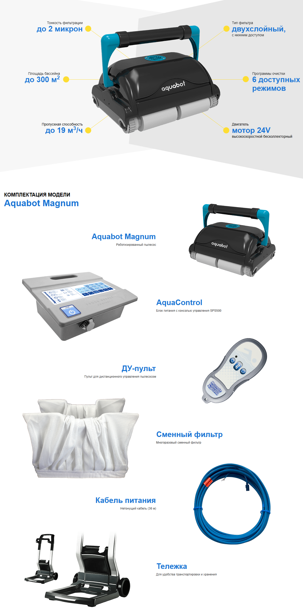 Робот–пылесос Aquabot Magnum