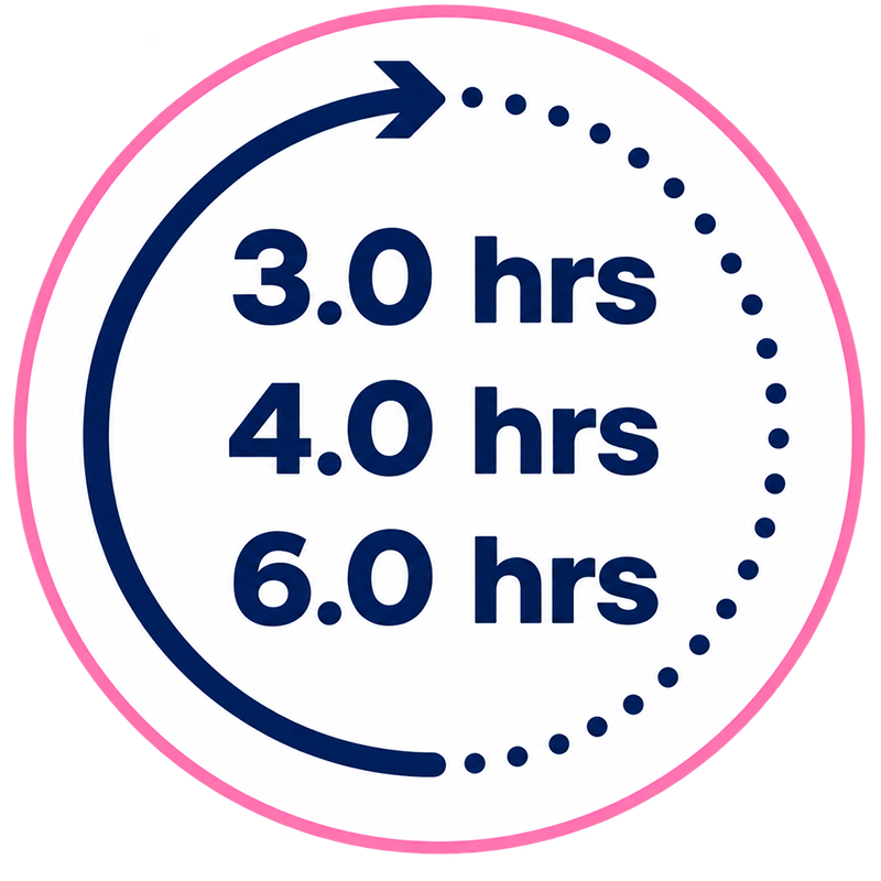 Циклы очистки 3 4 и 6 часов