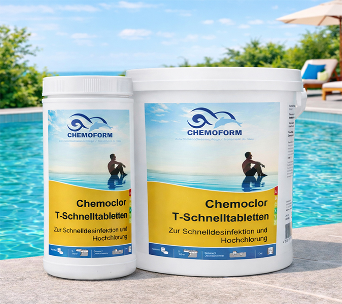 Химия для бассейна Chemoform ударный хлор таблетки