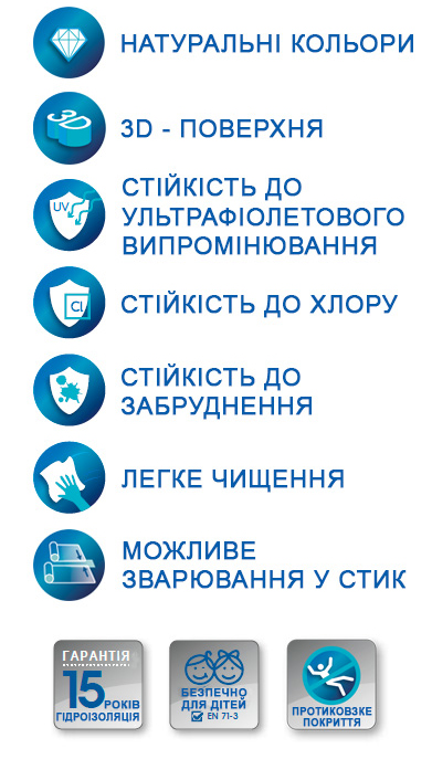 Лайнер для бассейна ELBE SBG серии PURE 3D