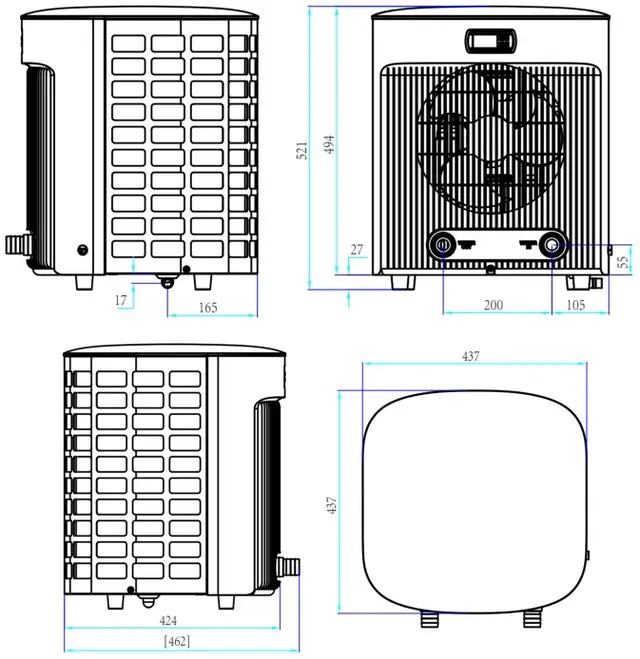 Габаритные размеры Inverpac Mini Q55