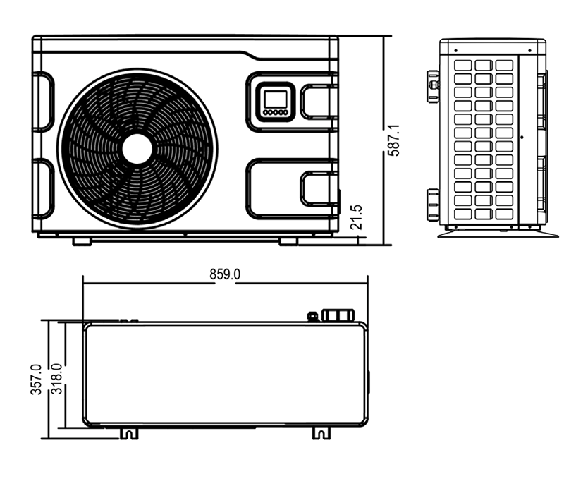 Габаритні розміри Inverpac S095