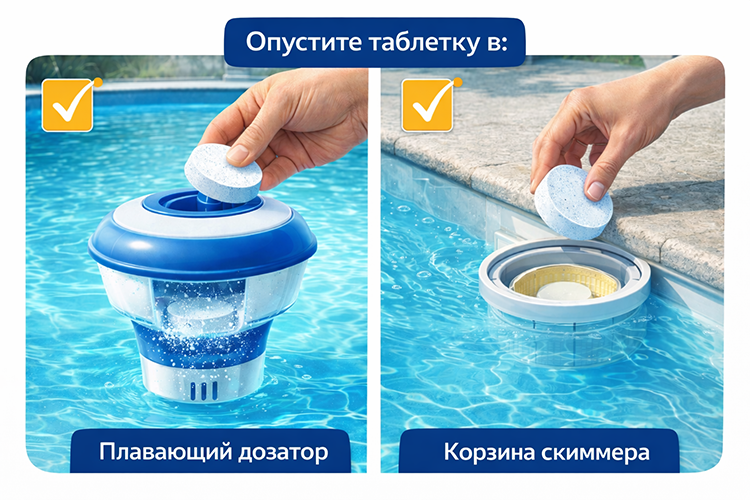 Как правильно использовать таблетки Chemoform All-In-One для бассейна