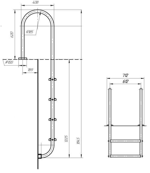 Габаритные размеры Laris Chamboard 600