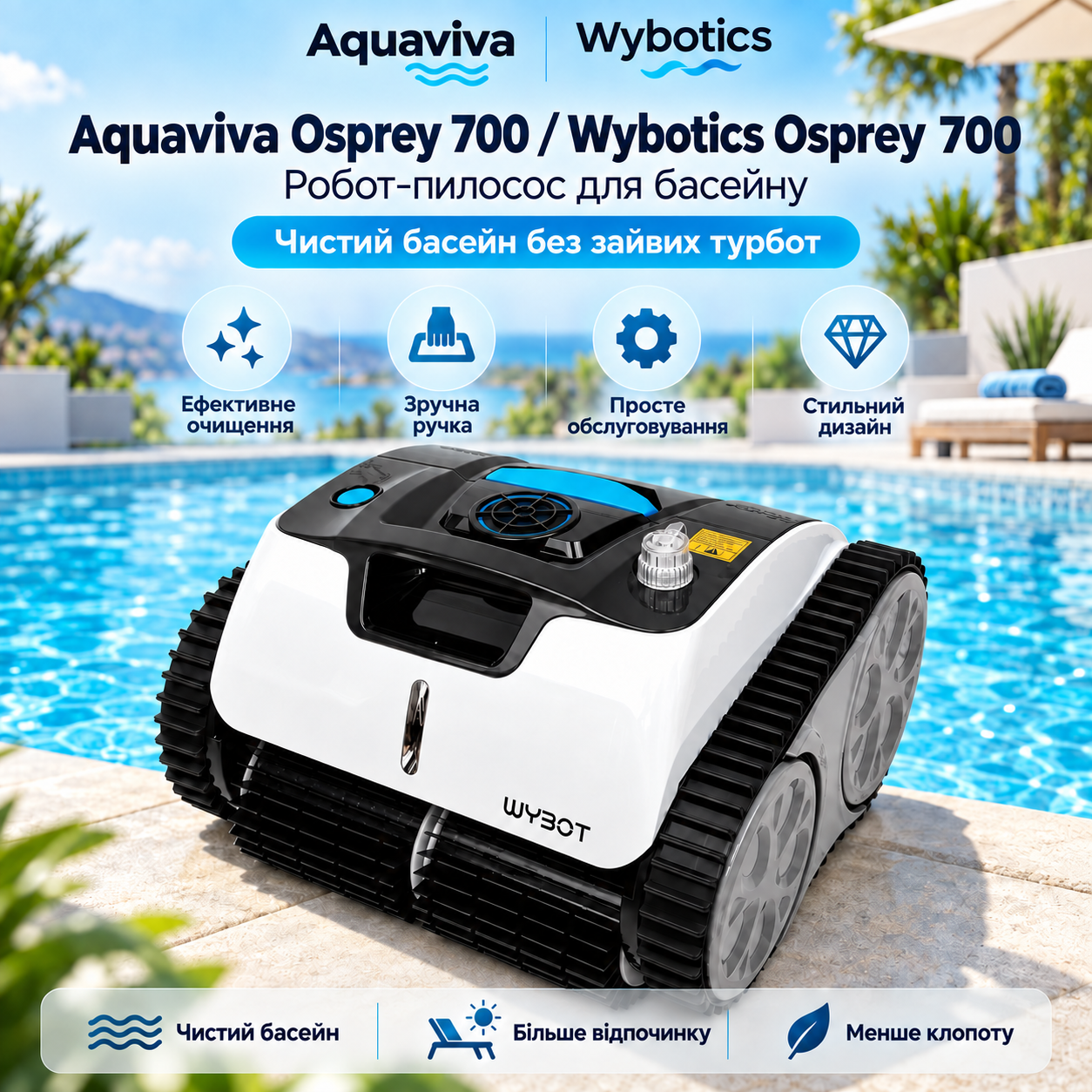 Aquaviva Osprey 700 перед першим запуском Бездротовий робот-пилосос Aquaviva Osprey 700