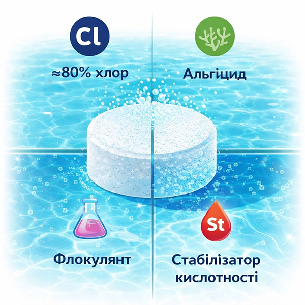 Склад таблеток Chemoform All-In-One Multitabletten