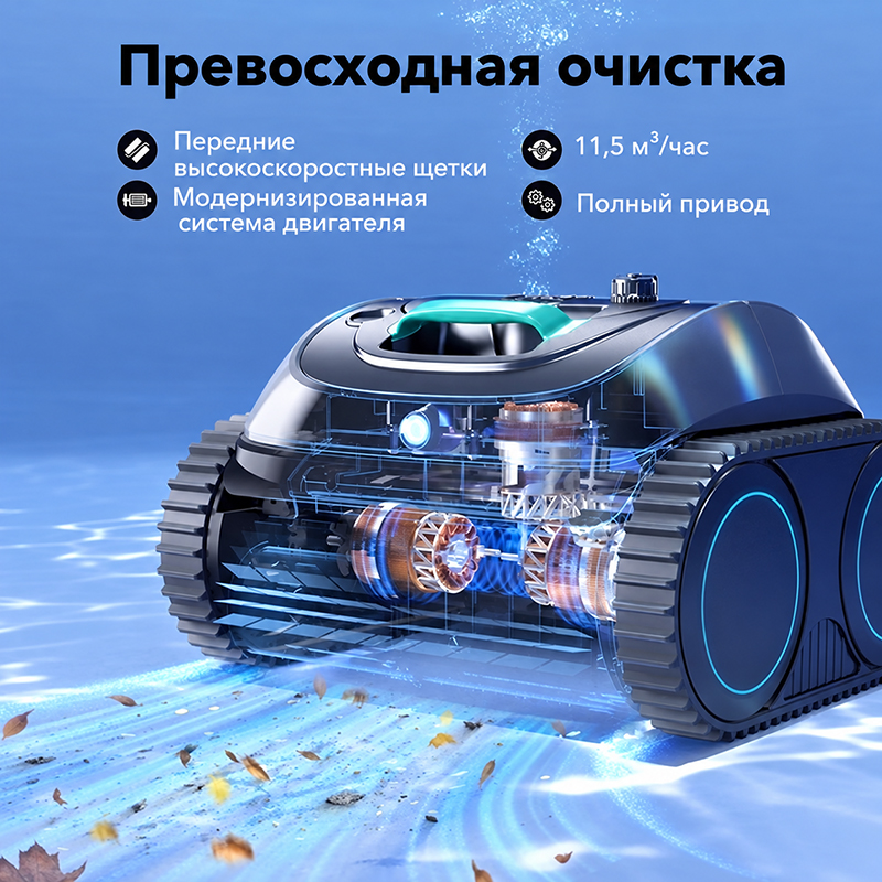 Мощная очистка и фильтрация Wybotics C1