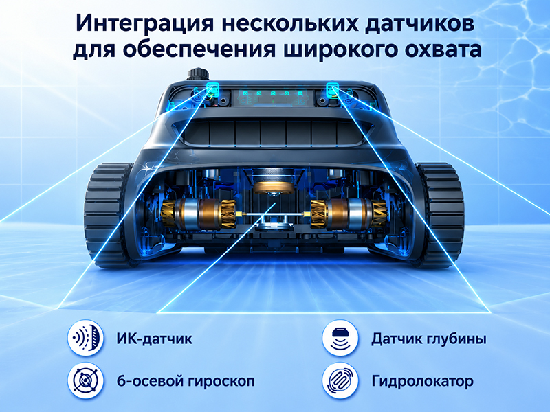 Интеллектуальная навигация робота-пылесоса для бассейна